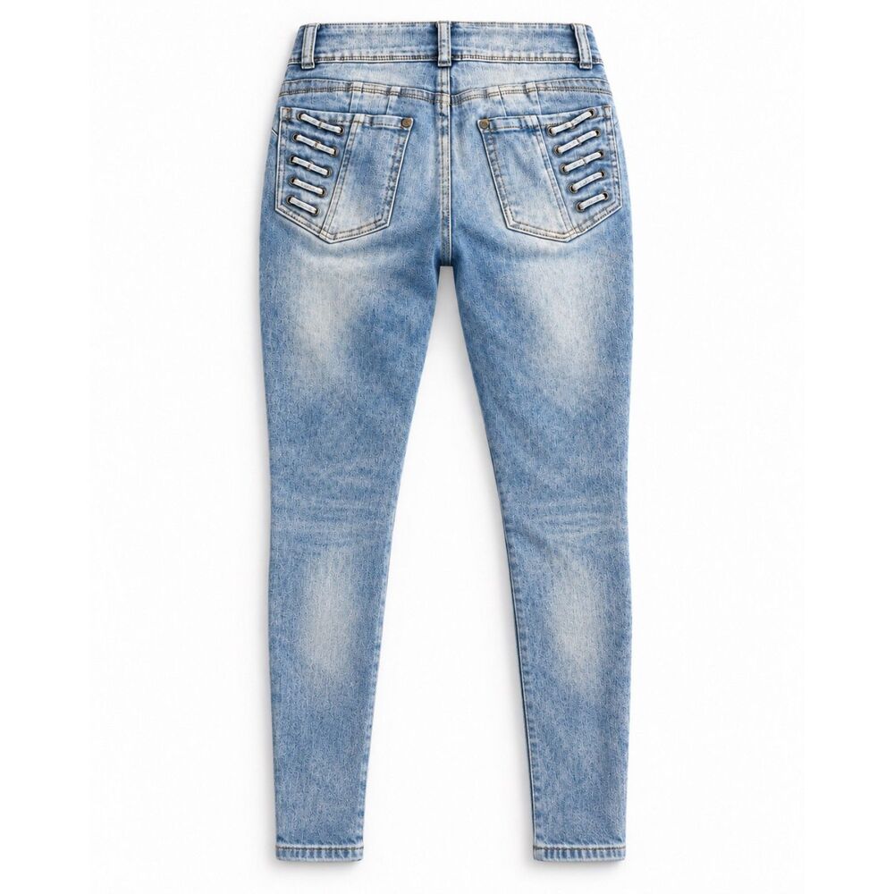 Venus 90s / Y2K ankle lace detail skinny jeans